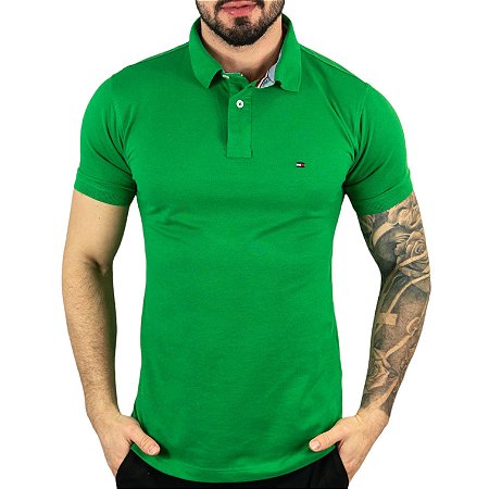 Camisa Polo Tommy Hilfiger Verde