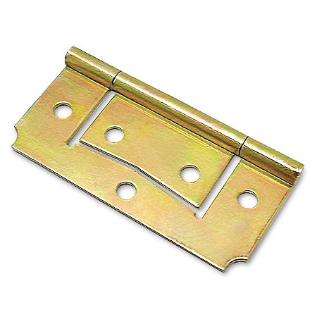 Dobradiça Lisa 2" Furo Fixo - Toderke