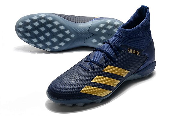 Chuteira Adidas Predator 20.3 Society Azul/Dourada - Speedway Sports  Imports - Camisas de times de futebol