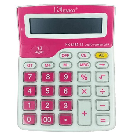 CALCULADORA MESA 12 DIG.KK-8182-12 KENKO ROSA