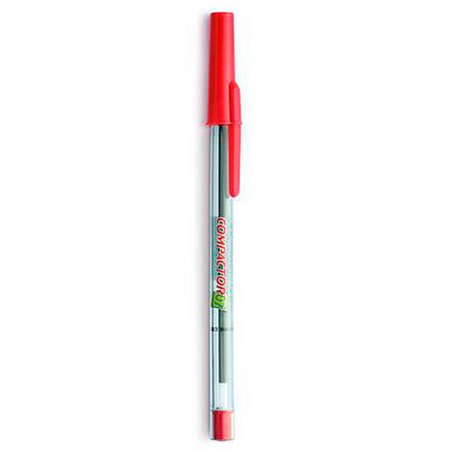 CANETA ESFEROGRAFICA 0.7MM FINA VERMELHA COMPACTOR