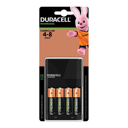 Carregador P/Pilha Recarregavel Aa/Aaa C/4 Pilhas Aa Duracell