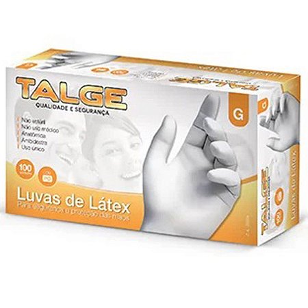 Luva Latex Descartavel G C/100 Talge