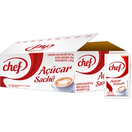 ACUCAR SACHET C/400 CHEF