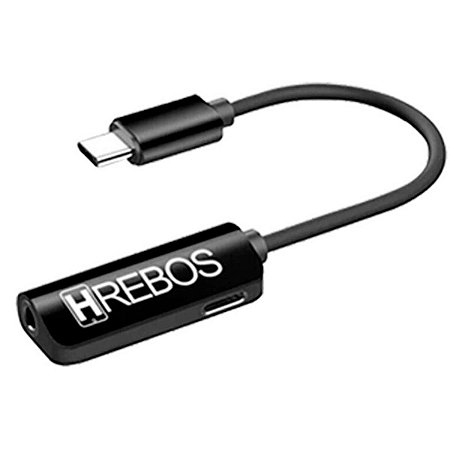 Adaptador P2 Para Type C Com Entrada Carregador