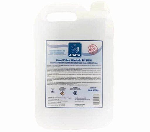 ALCOOL LIQUIDO ETILICO 70% 5L ADATA