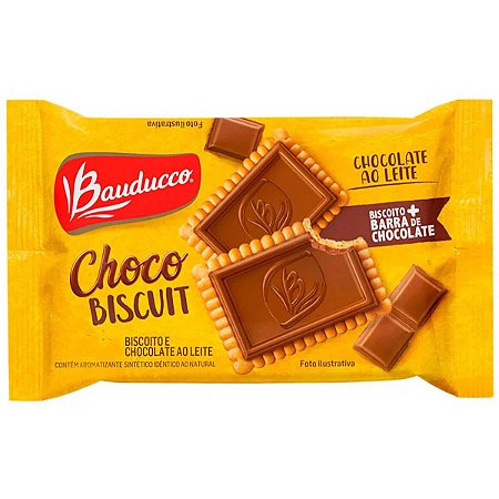 BISCOITO CHOCOBISCUIT AO LEITE 18G BAUDUCCO