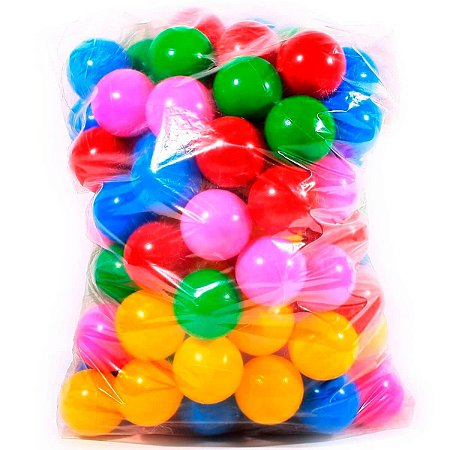 BOLINHA P/PISCINA COLORIDA C/100