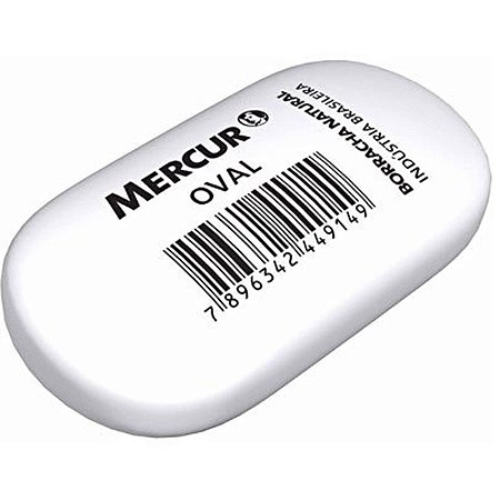 Borracha Branca Oval Mercur