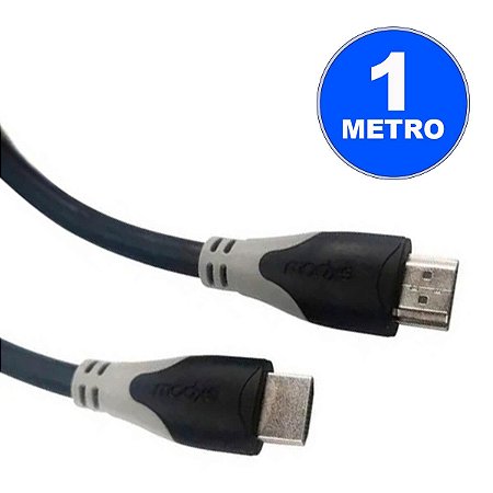 CABO HDMI 1 METRO VERSAO 1.4 SEM MALHA E SEM FILTRO OD 6.8 BLINDADO EXBOM -  CBX-H10SM - Kepel Suprimentos