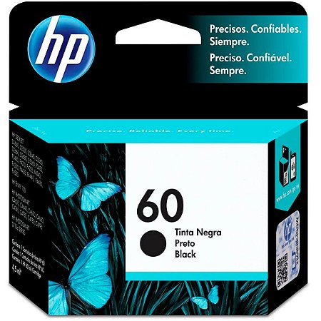 CARTUCHO 60 PRETO ORIGINAL CC640WB HP