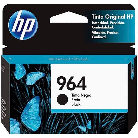 CARTUCHO 964 PRETO ORIGINAL 3JA53AL HP