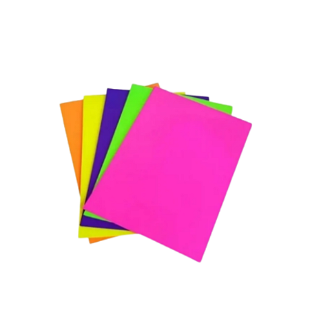 Bloco Criativo 5 Cores A4 Fluorescente c/50Fls Kaz