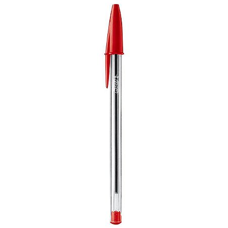 Caneta Esferografica 1.0Mm Vermelha Bic Cristal