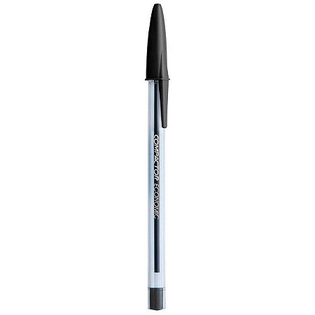 Caneta Esferografica 1.0Mm Preta Economic Compactor