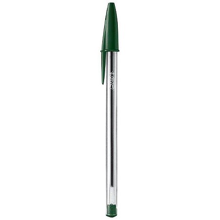 CANETA ESFEROGRAFICA 1.0MM VERDE BIC CRISTAL