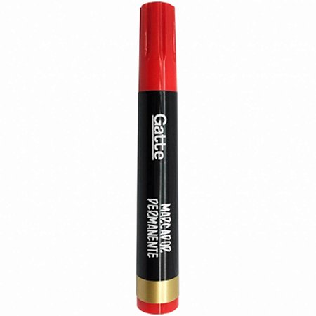 Marcador Permanente Vermelho Gatte
