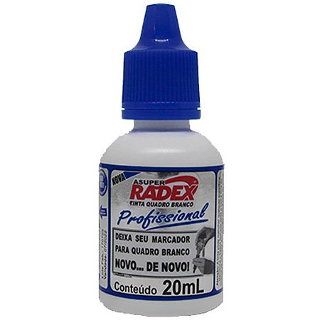 Tinta P/Marcador De Quadro Branco 20Ml Azul Radex