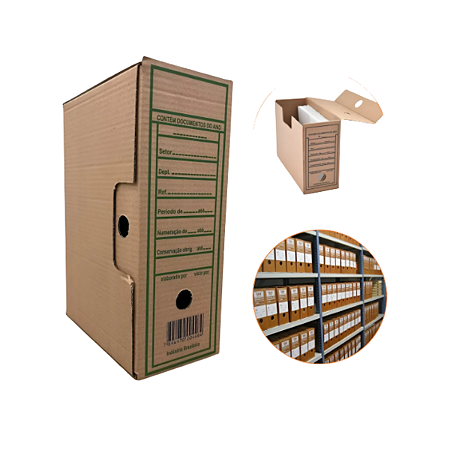 ARQUIVO MORTO KRAFT PURO REFORCADO OFICIO GOLDEN KRAFT