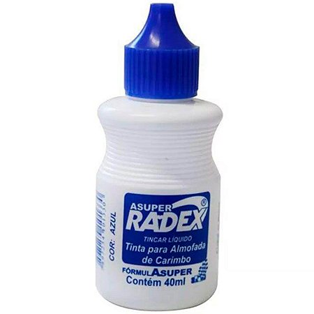 Tinta P/Carimbo Tincar 40Ml Azul Tcar-40  Radex