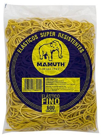 ELASTICO LATEX AMARELO C/600 500G MAMUTH