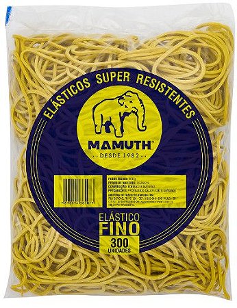 Elastico Latex Amarelo C/300 250G Mamuth