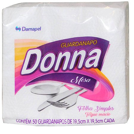 Guardanapo 19,5 X 19,5Cm C/50 Donna