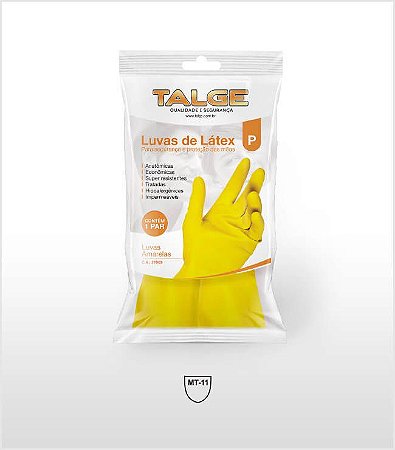 LUVA LATEX AMARELA TAM P TALGE