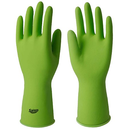 LUVA LATEX VERDE TAM M TOP SANRO