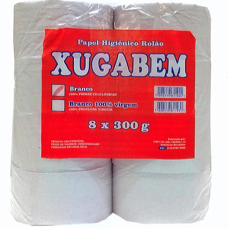 Papel Higienico Rolao 8X300Mt Branco Xugabem