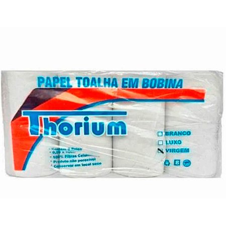 Papel Toalha Bobina Branca 20X100X8 Thorium