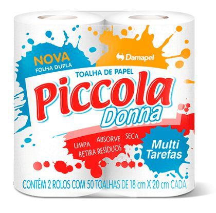 PAPEL TOALHA PICCOLA DONNA 100FLS