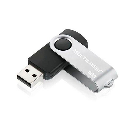 PEN DRIVE 8GB USB 2.0 TWIST MULTILASER