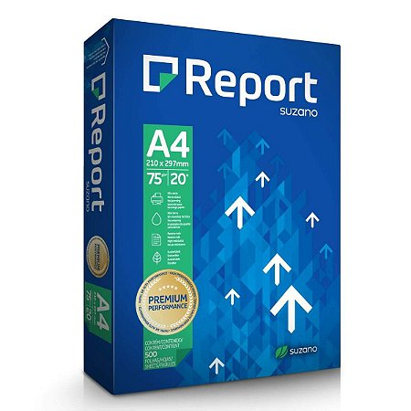 PAPEL SULFITE A4 BRANCO 75G C/500 FLS REPORT