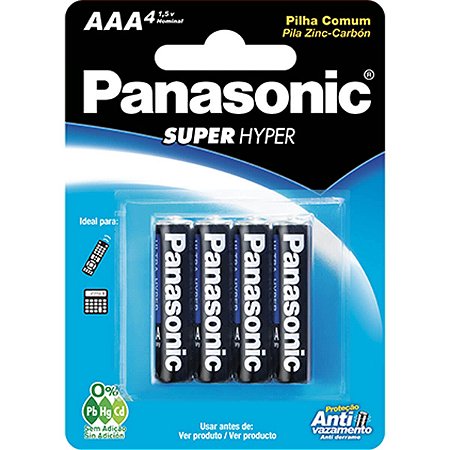Pilha Comum Palito Aaa C/4 Panasonic