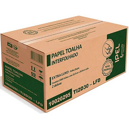 PAPEL INTERFOLHA  2DB 100% 22,5X20,5 24G C/2000 IPEL