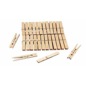 Prendedor de Roupa Madeira C/12