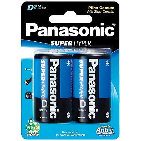 Pilha Grande D2 C/2 Panasonic