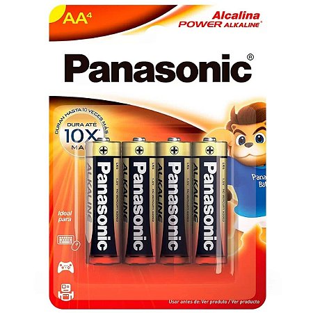 Pilha Alcalina Pequena Aa C/4 Panasonic