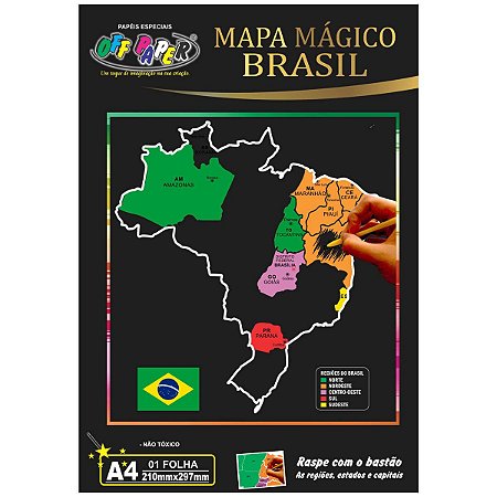MAPA DO BRASIL MAGICO OFF PAPER