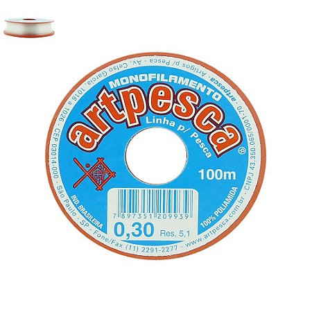 Linha Nylon 0.30Mm C/100Mts Artpesca