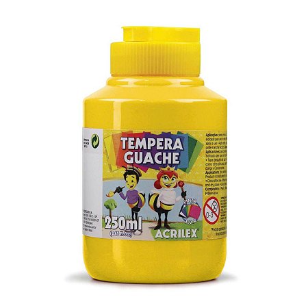 TINTA GUACHE 250ml AMARELO OURO ACRILEX