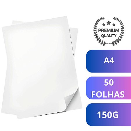Papel Fotografico Glossy A4 150G C/50