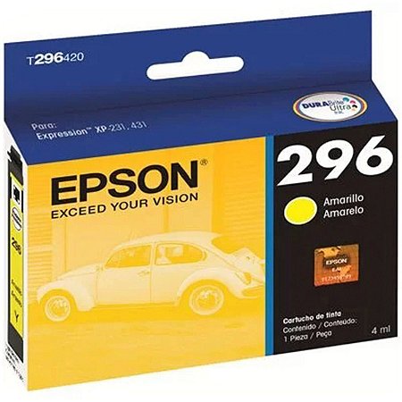 CARTUCHO EPSON 296 AMARELO T296420BR