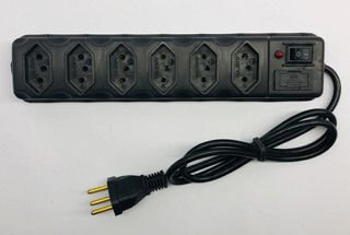 FILTRO DE LINHA 6 TOMADAS BRANCO