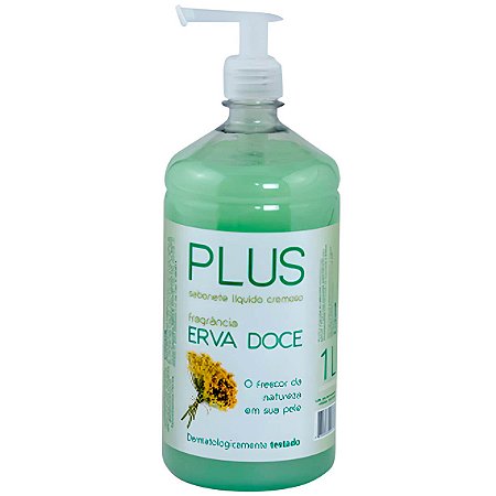 SABONETE LIQUIDO ERVA DOCE PLUS 1L PUMP TRILHA