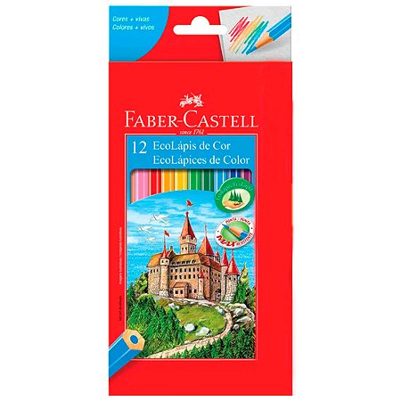 LAPIS DE COR 12 CORES FABER CASTELL