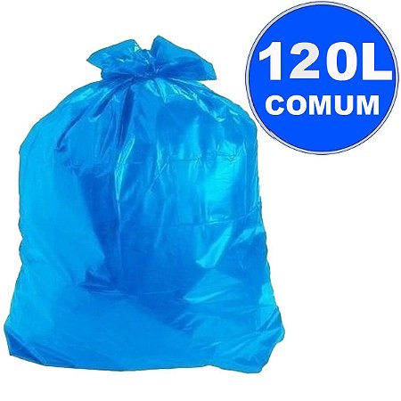 Saco P/Lixo 120L Azul C/100 Kubera