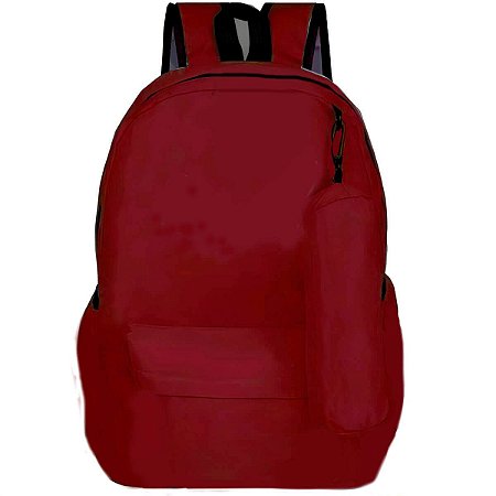 Mochila S/Estampa Vinho