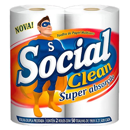 Papel Toalha Cozinha C/2 Social